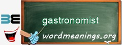 WordMeaning blackboard for gastronomist